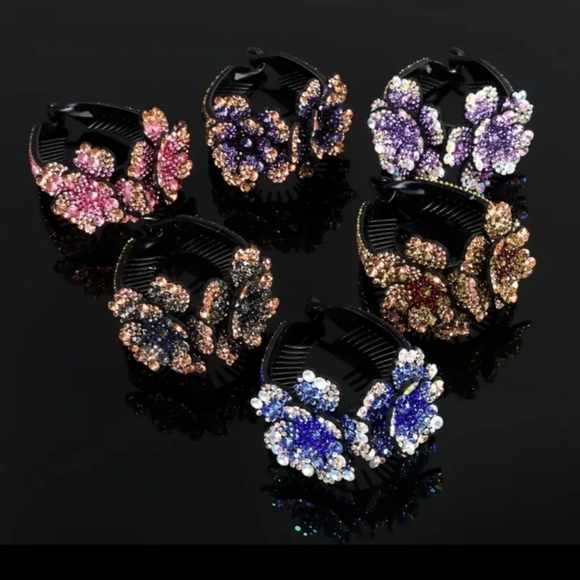 - NEW MEDIUM BLUE HAIR CLIP/CLAW - Picture 4 of 4